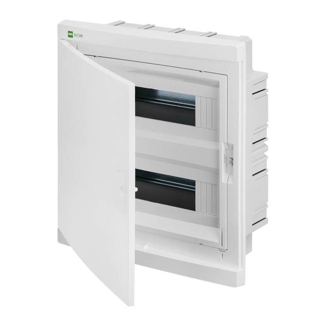 Indbygningsfordelingsboks Elegant 24 moduler hvid