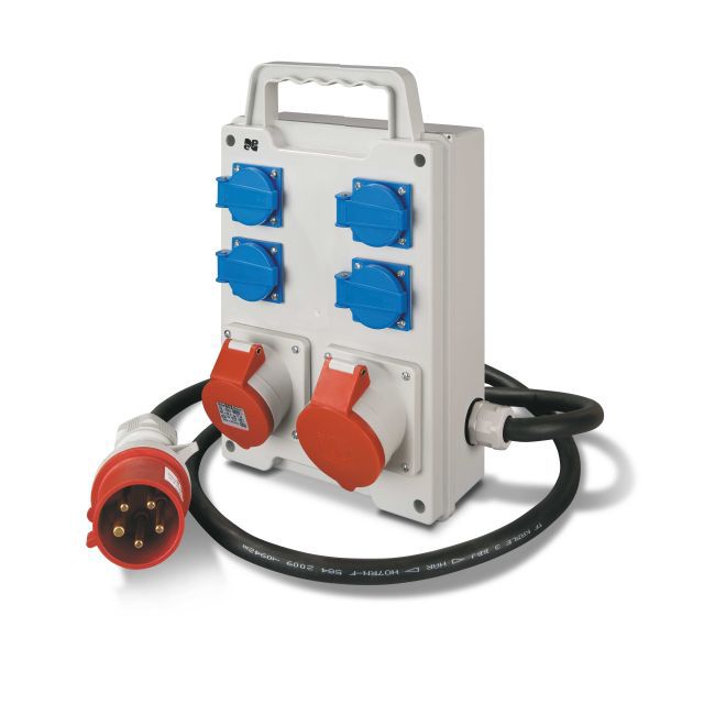 Bærbar el-tavle Elektro-Plast 4 x 2P + J, 2 x 16/5 med kabel