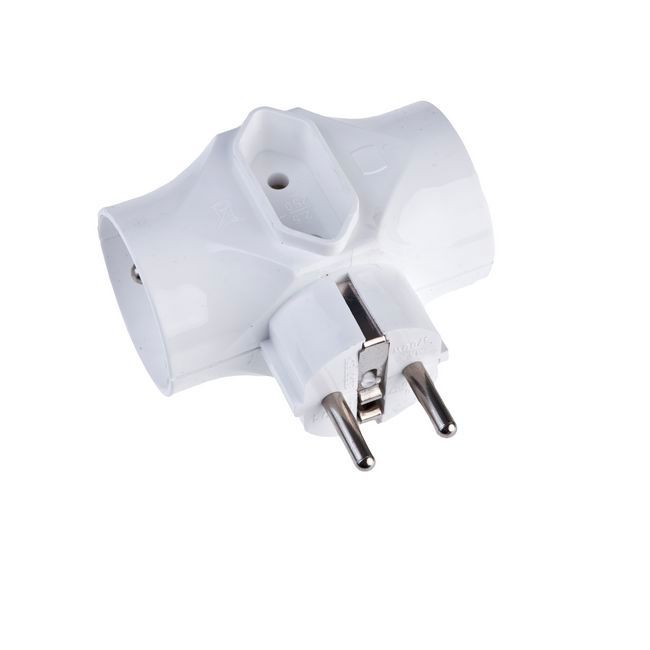 Elgotech R-201 hvid grenstikdåse