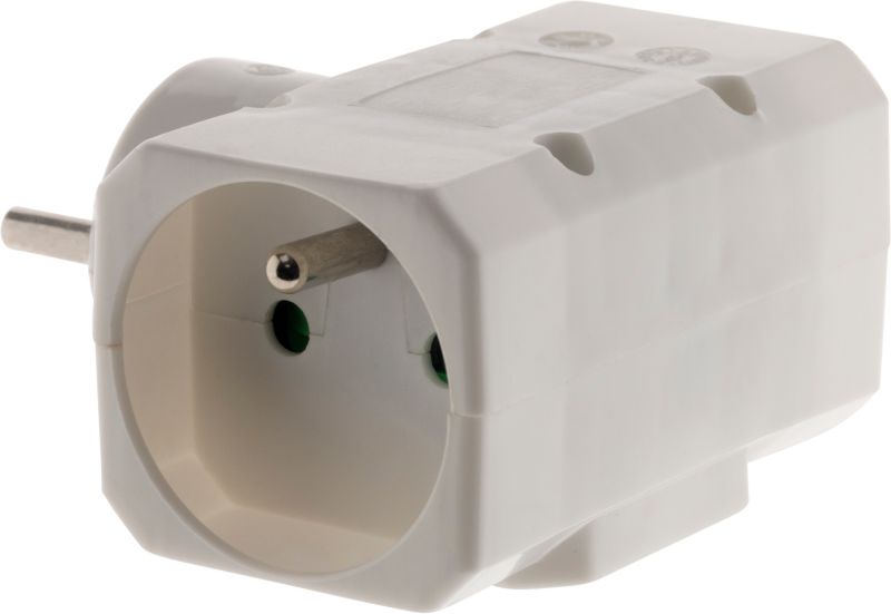 Vertikal grenudtag med børnesikring, 3 stik med jord, 16 A