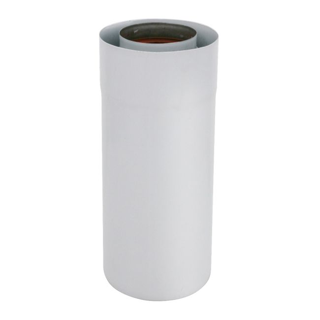 To-vægget Spiroflex-rør 60/100 mm hvid 0,25 m