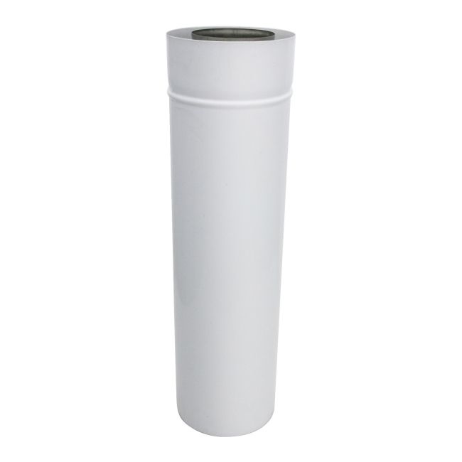 To-vægget Spiroflex-rør 80/125 mm hvid 0,5 m