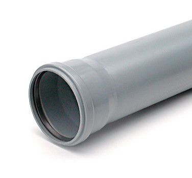 Indvendig PP afløbsrør Pipelife med muffe 110 / 2000 mm