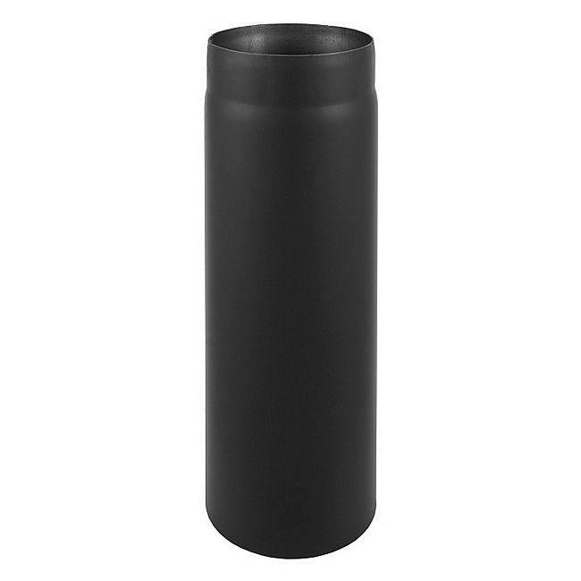 Røgrør Lige Ø120 mm 1 m Sort