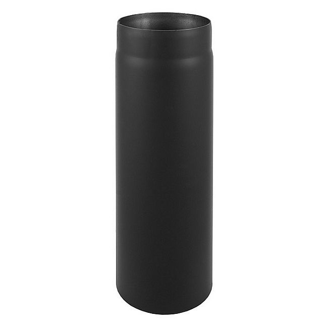 Røgrør Lige Ø150 mm 1 m Sort