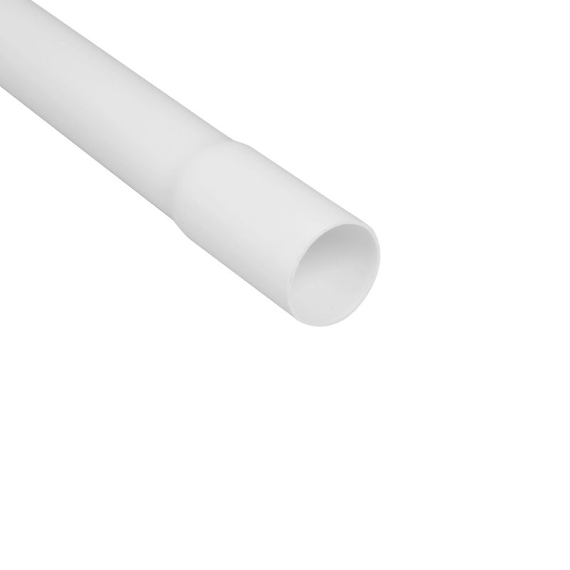 Rør RLM AKS med muffe 40 mm 2 m i hvid