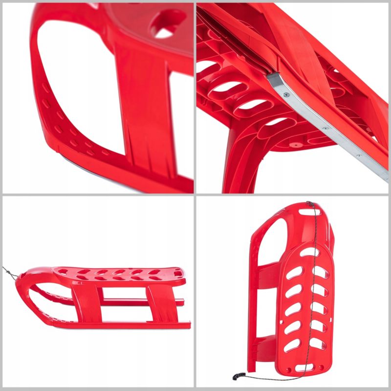 Plastikslede KADAX til børn med håndtag og stærk snor, 1 stk.