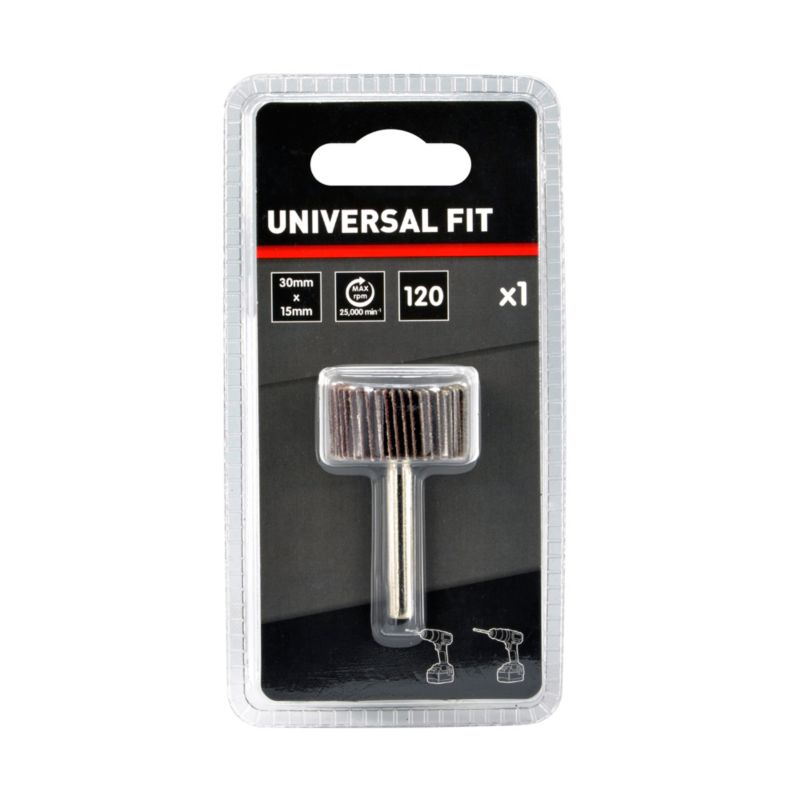 Universal stift-slipskive 30 x 15 mm P120