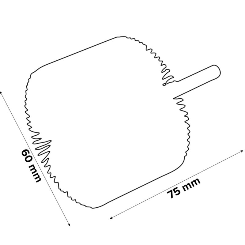 Universal skaftsliber 60 x 40 mm P60