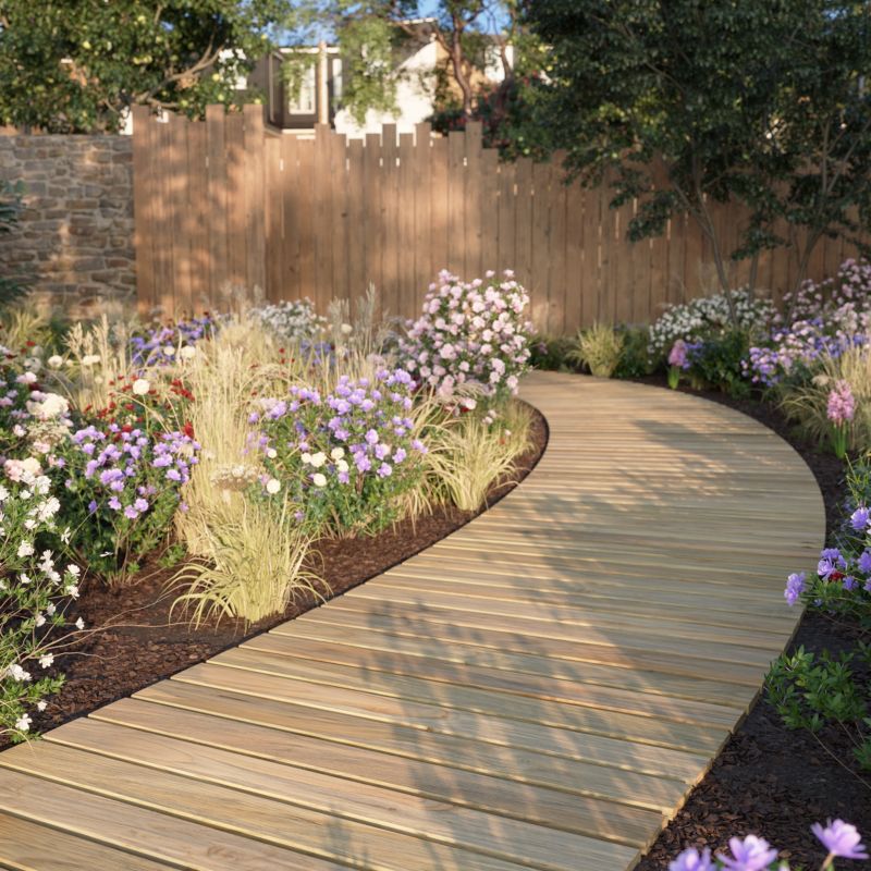 Træterrassegang 100 x 200 cm