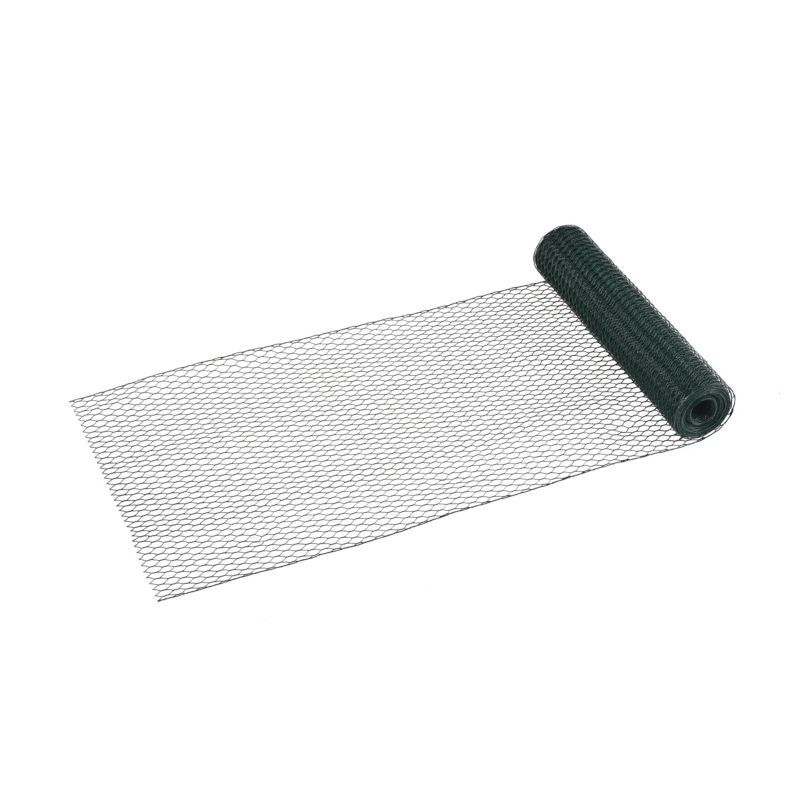 Blooma PVC heksagonal havehegn 13 mm 1 x 10 m galvaniseret