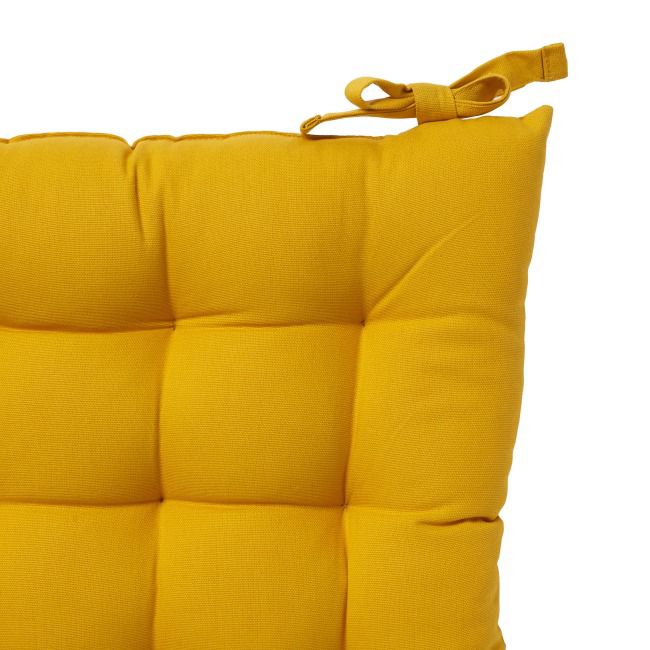 GoodHome Hiva siddepude 45 x 45 cm i sennepsgul