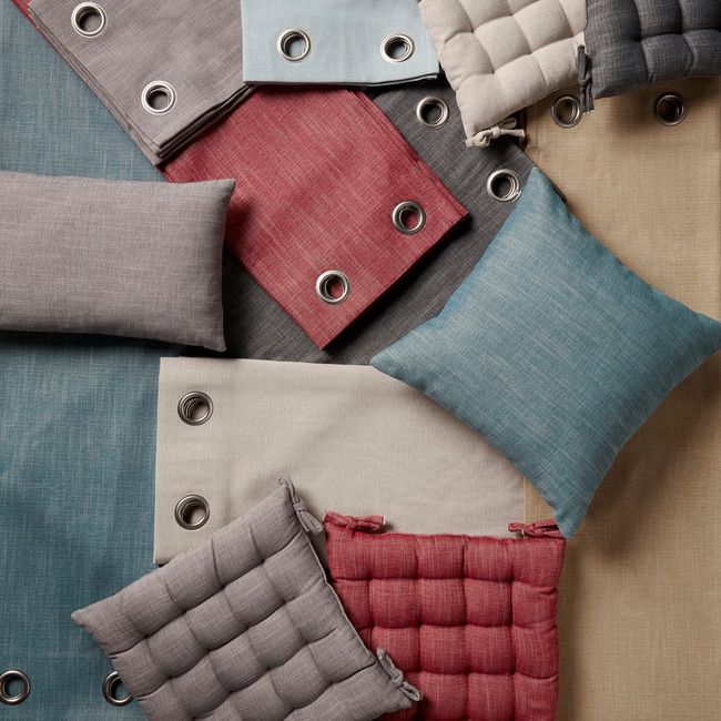 GoodHome Tiga siddepude 45 x 45 cm grå