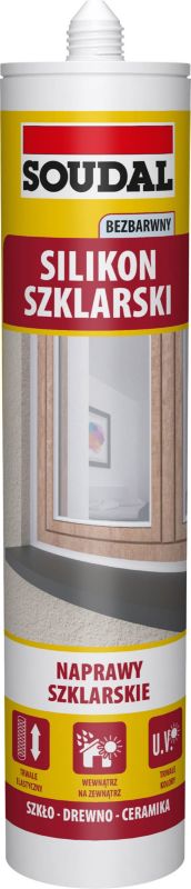 Soudal glas-silikone 280 ml klar