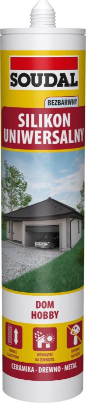 Soudal universalsilikone 280 ml klar
