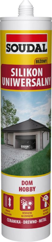 Soudal universal silikone 280 ml beige