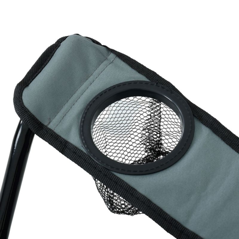 Sammenklappelig campingstol Anter i grå farve, 1 stk.