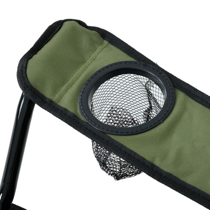 Sammenklappelig campingstol Anter i grøn farve, 1 stk.