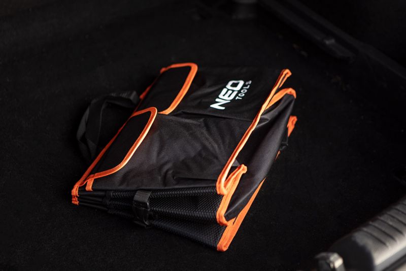 Sammenklappelig bilorganisator NEO Tools til bagagerum med 2 lommer og velcro, 1 stk.