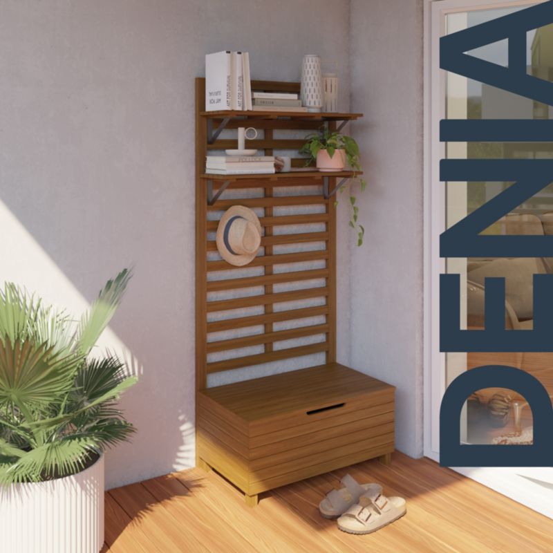 GoodHome Denia kasse med hyldepanel