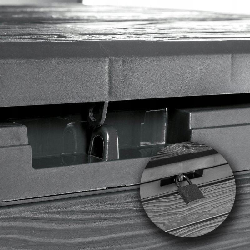 KADAX Balkonhavekiste 190L til have, balkon og terrasse i antracit