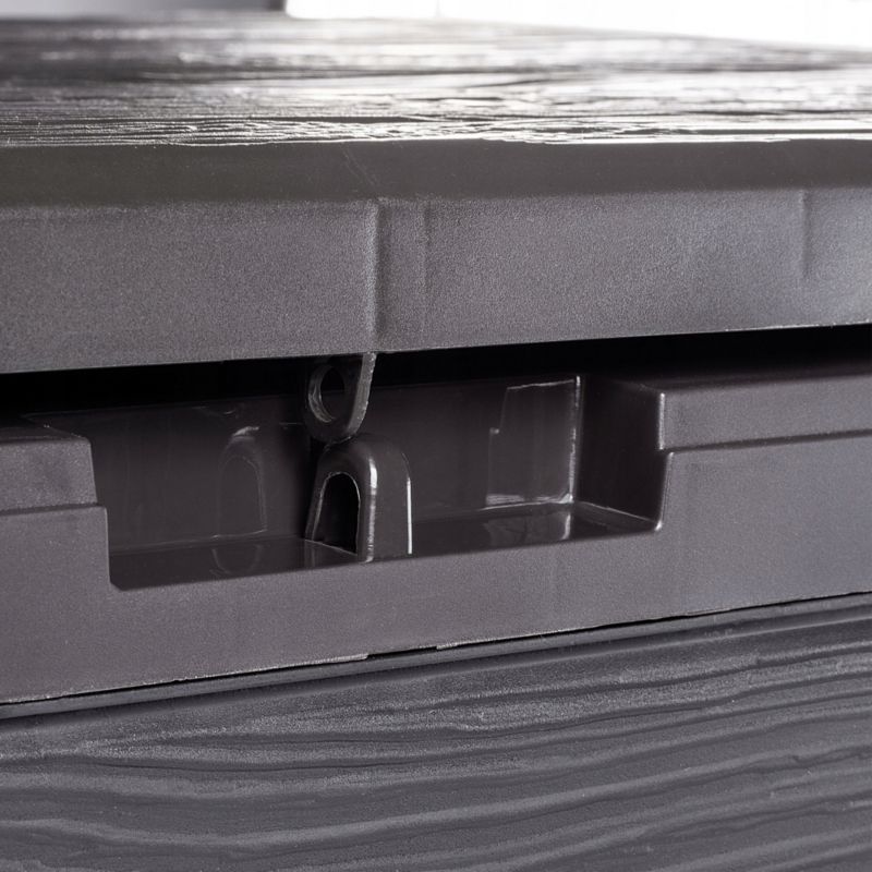 KADAX Balkonhavekasse Kuvert 190L til Have, Balkon og Terrasse i Brun