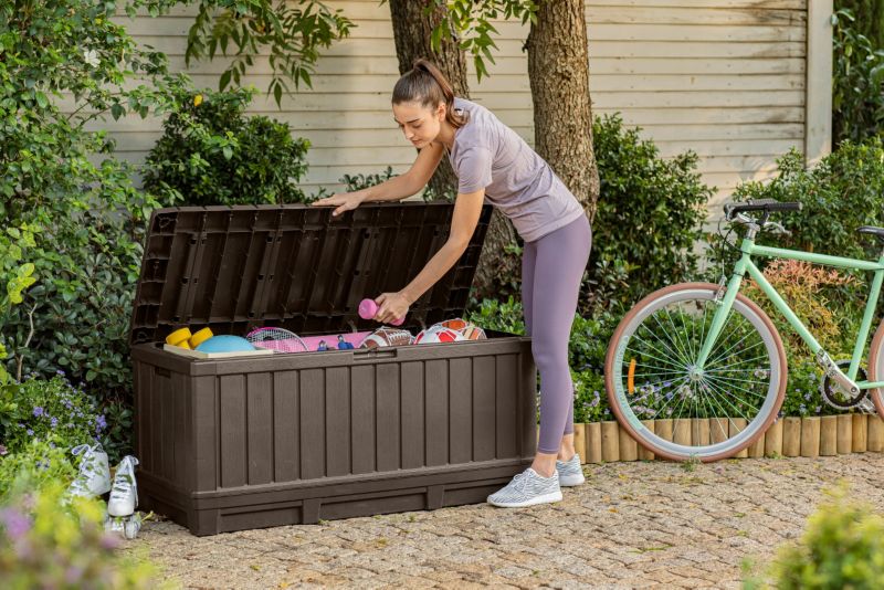 Keter Kentwood 350 L havekasse i brun