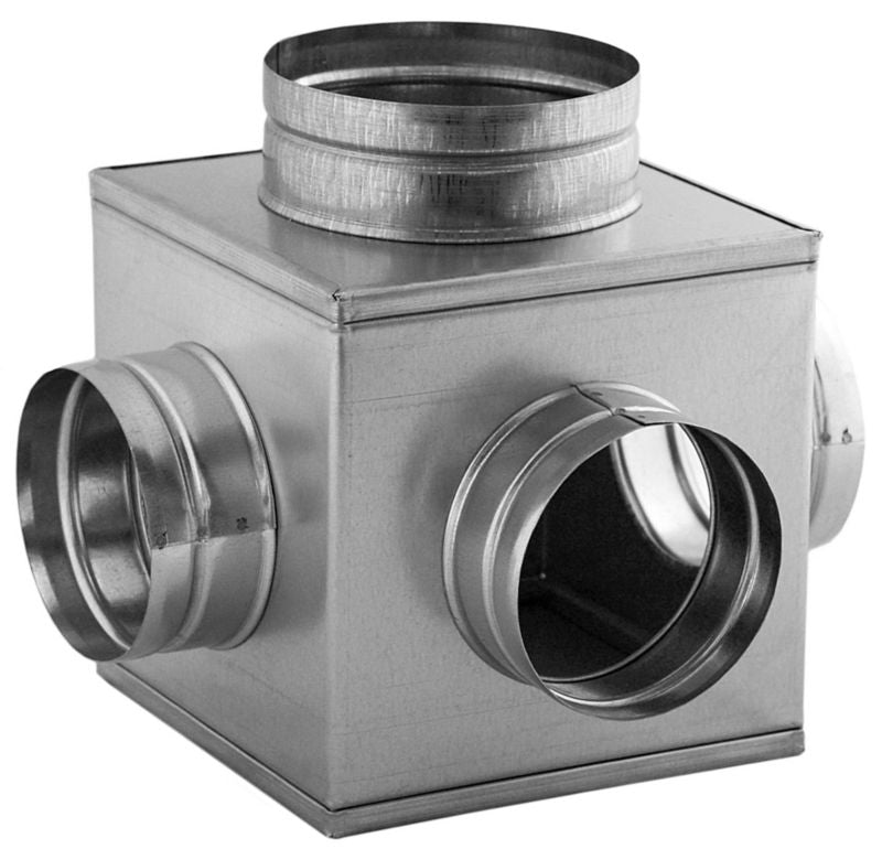 WK SRS fordelingsboks 150 mm 3 x 125 mm galvaniseret