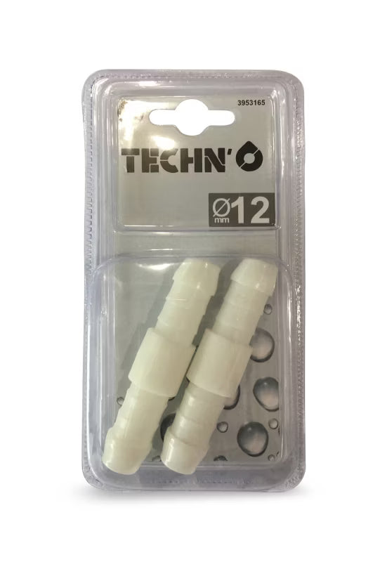 Slangesamler 12 mm Hvid