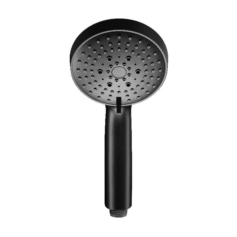 GoodHome Tummel 3‑funktioners sort bruserhoved