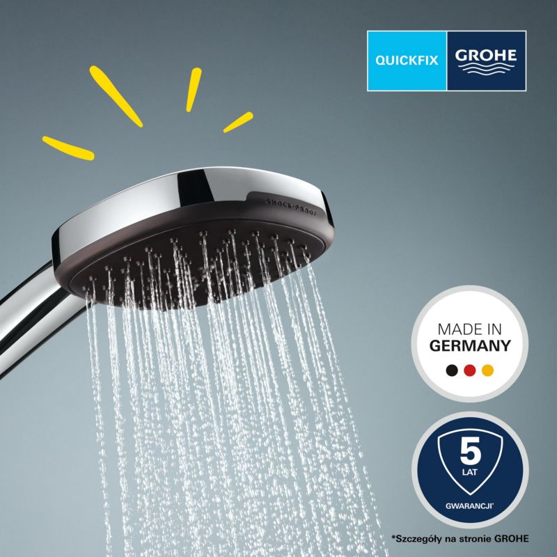 Grohe Vitalio Comfort 110 bruserslangehoved 2‑funktioner krom