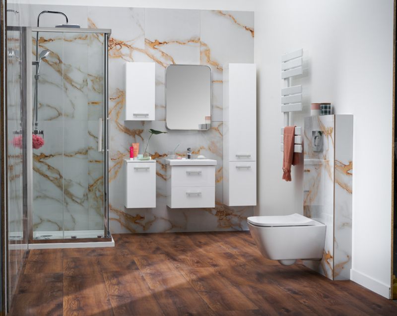 Badeværelsesskab Mirano Vika 30 cm hvid