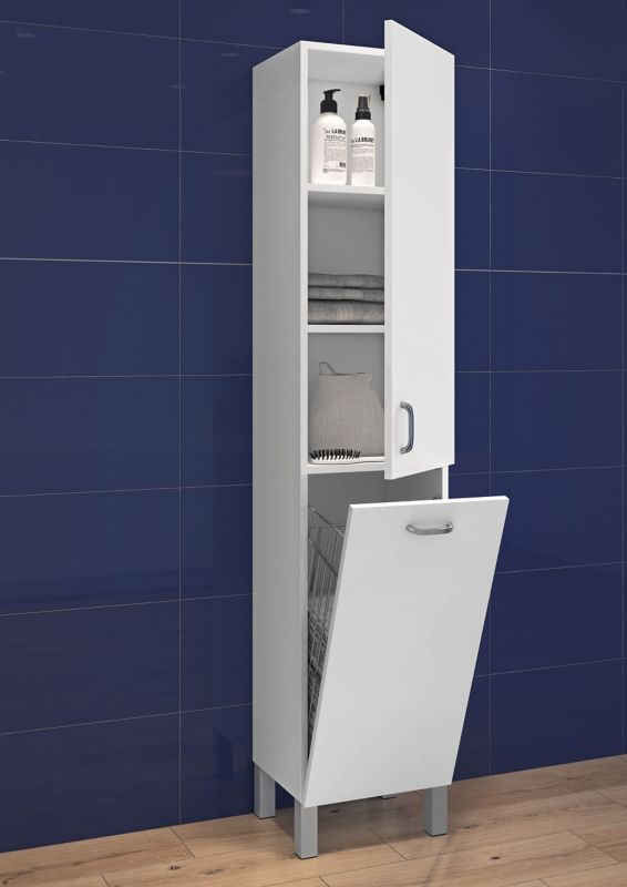 Høj badeværelsessøjle Cersanit Claso i hvid