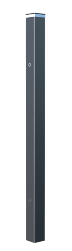 LED-havehegnsstolpe 10 x 10 x 220 cm RAL7016