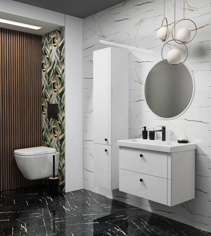 Højskab Mirano Azzura New 30 cm hvid