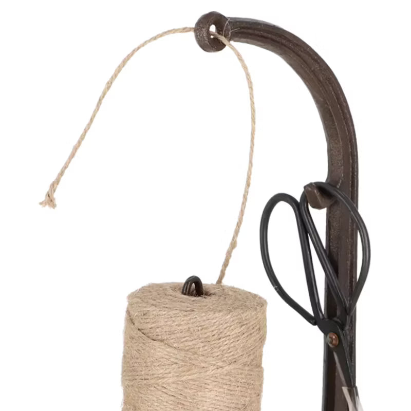 Snorholder med Saks 25x16,6 cm Brun Støbejern
