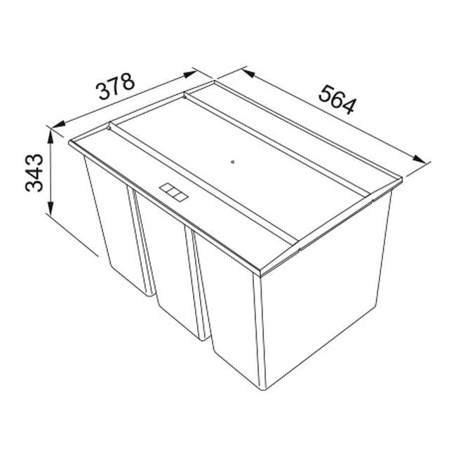 Franke EasySort 600-3-0 affaldssorteringssystem