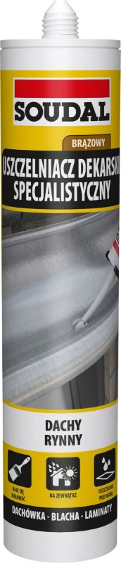 Specialiseret tagtætningsmasse Soudal 280 ml brun