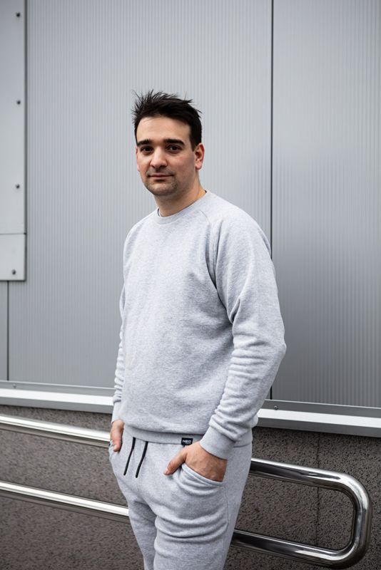 Unisex joggingbukser NEO TOOLS S COMFORT, grå melange, 1 stk.