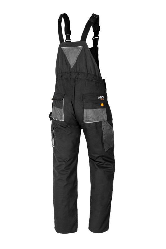 Unisex arbejdsbukser med seler NEO TOOLS LD med lomme til smartphone, 1 stk.