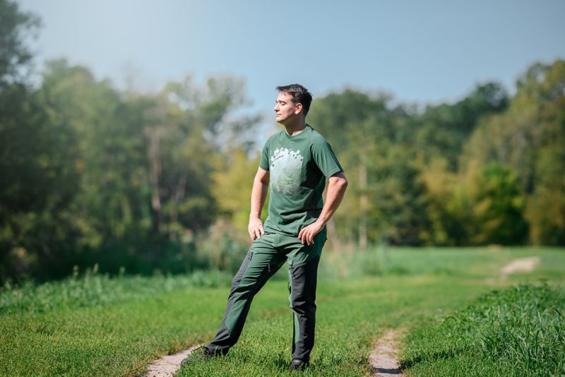 Unisex arbejdssbukser NEO TOOLS XL OUTDOOR, sennepsgul-grå, 1 stk.