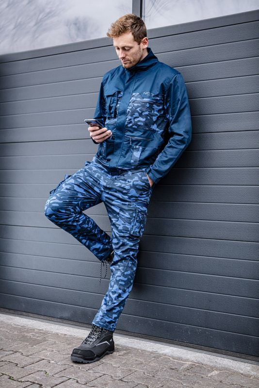 Unisex arbejdsbukser NEO TOOLS XS CAMO Navy 1 stk.