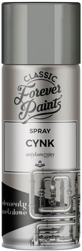 Forever Paints antikorrosionsspray 400 ml zink