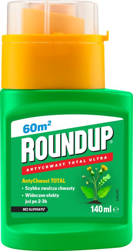 Roundup Antychwast Total Ultra 140 ml – effektiv og 100% naturlig ukrudtsbekæmpelse