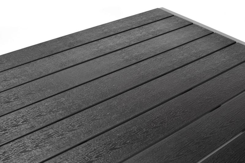 Bettso Modena havebord 180 cm med aluminiumsramme, sort, 1 stk.