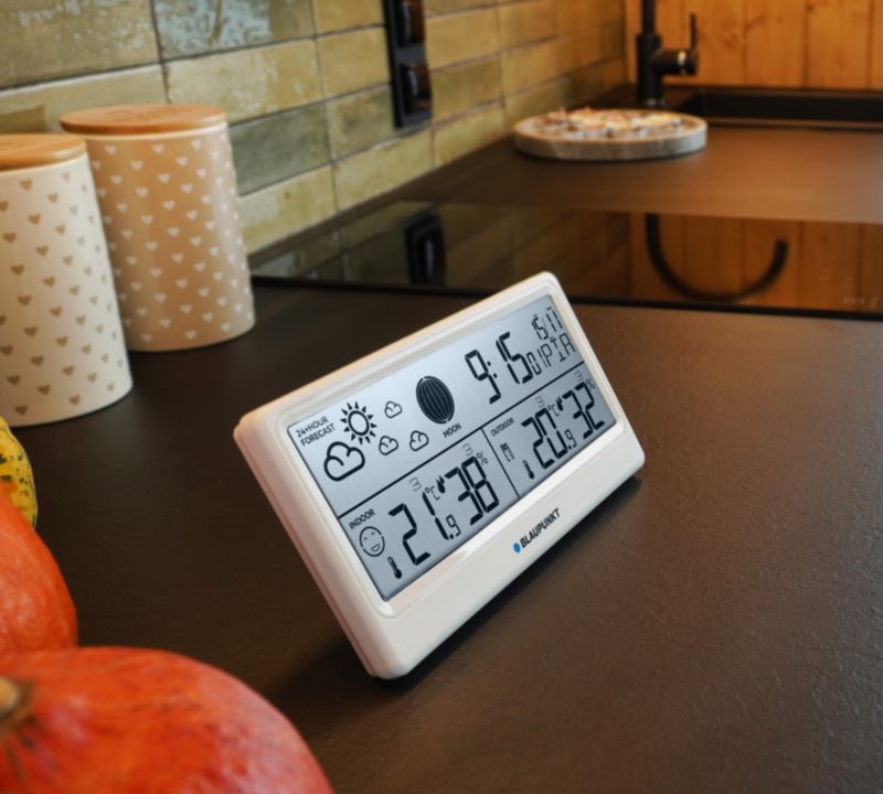 Blaupunkt vejrstation med trådløs udendørs sensor WS20WH, 1 stk.