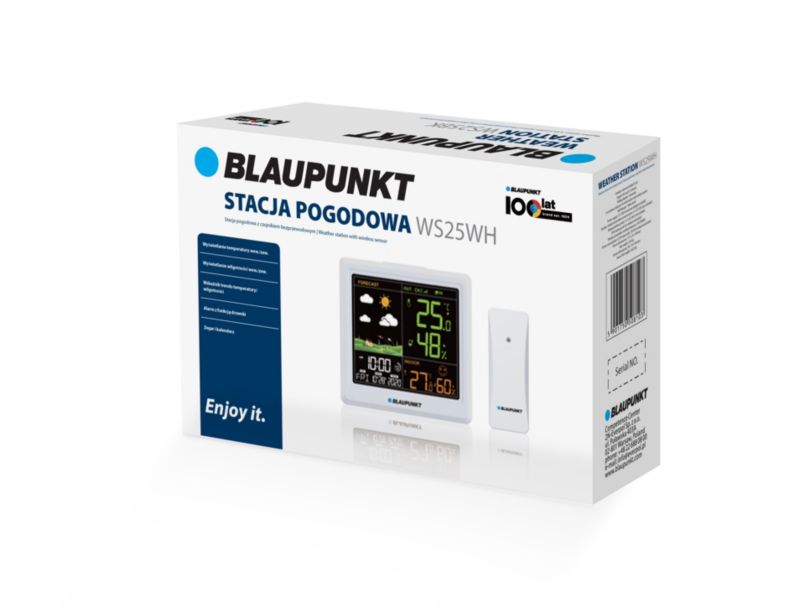 Blaupunkt vejrstation med support til op til tre sensorer WS25WH, 1 stk.