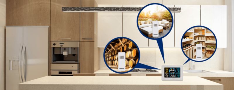 Blaupunkt vejrstation med tre sensorer WS40WH, 1 stk.