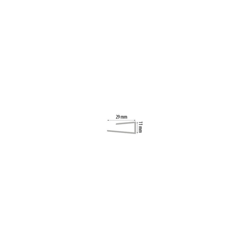 Startliste PVC 3 m Hvid