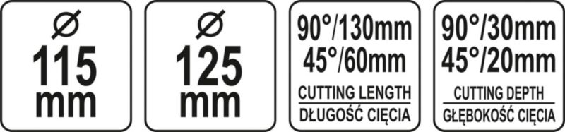 Stativ til vinkelsliber Yato 125 mm med fremføring